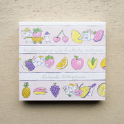 Heisuke Kitazawa / Square Memo Pad - Fruits
