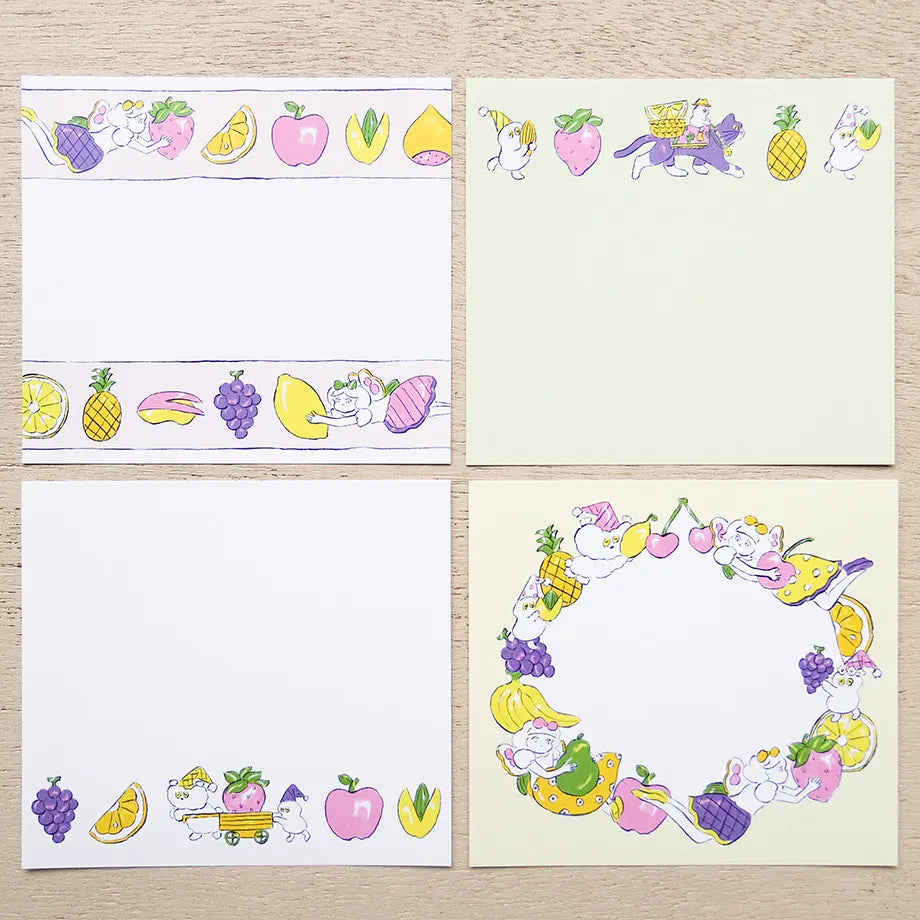 Heisuke Kitazawa / Square Memo Pad - Fruits
