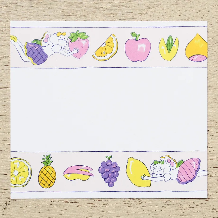 Heisuke Kitazawa / Square Memo Pad - Fruits