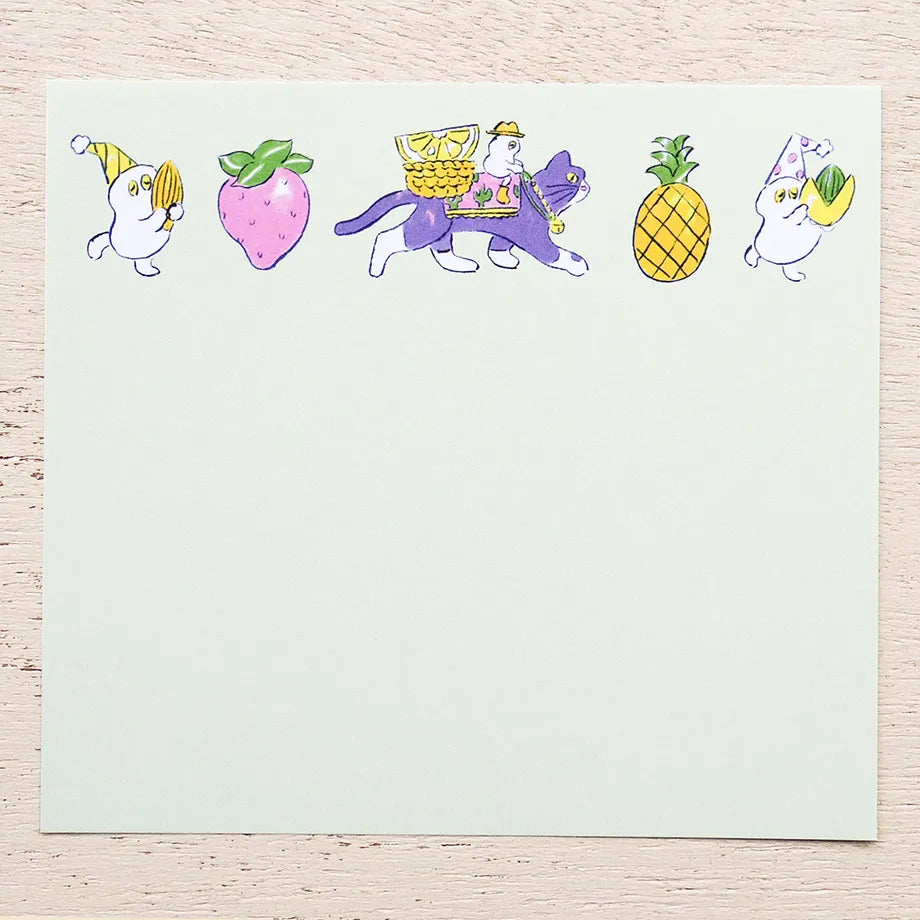 Heisuke Kitazawa / Square Memo Pad - Fruits