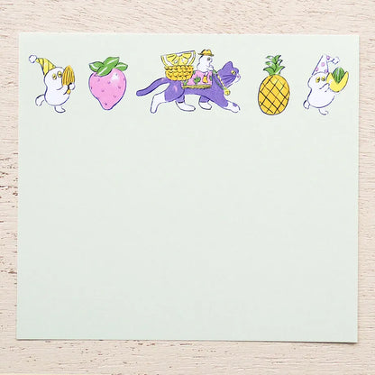 Heisuke Kitazawa / Square Memo Pad - Fruits