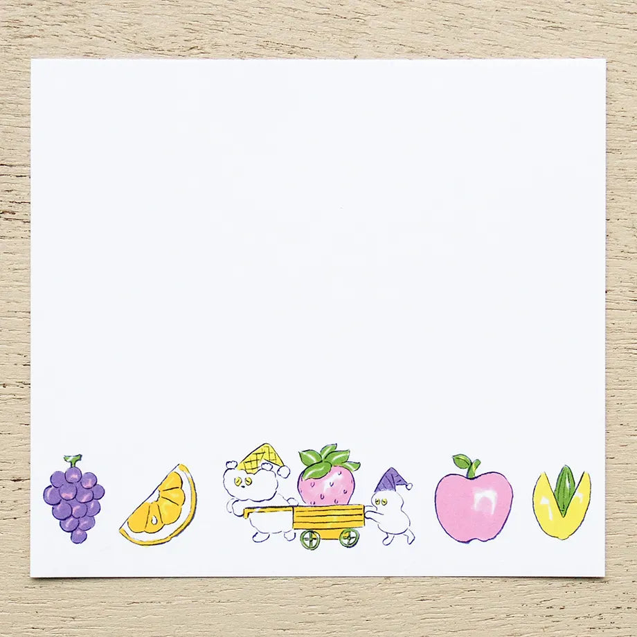Heisuke Kitazawa / Square Memo Pad - Fruits