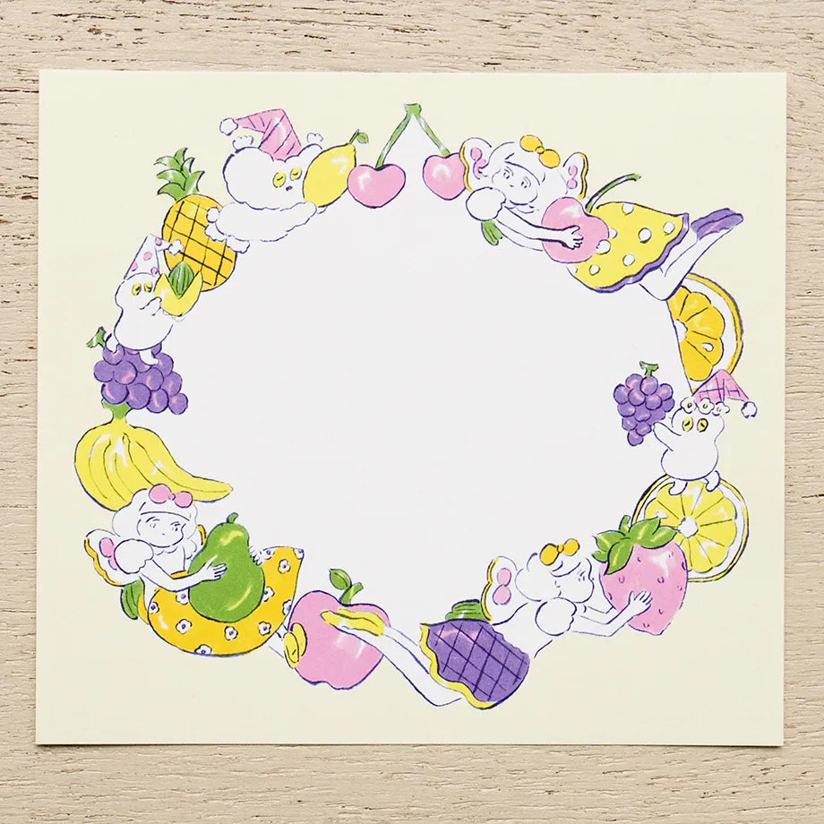 Heisuke Kitazawa / Square Memo Pad - Fruits