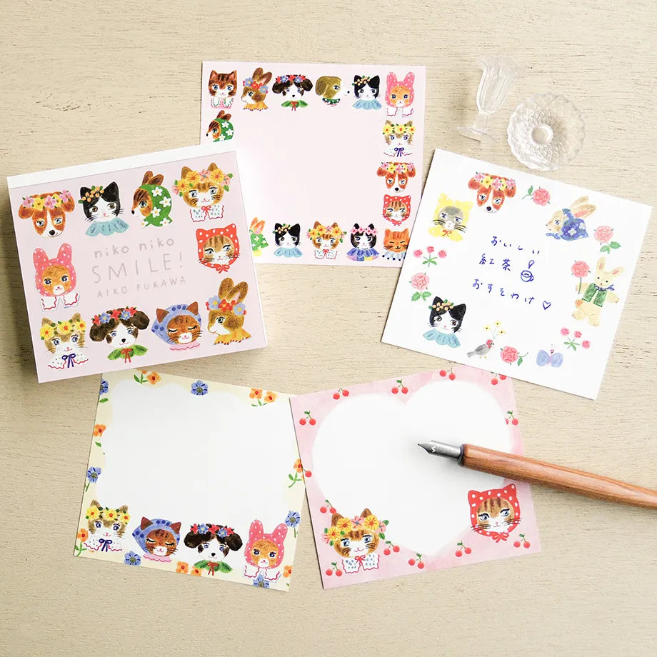 Aiko Fukawa / Square Memo Pad - Smile!