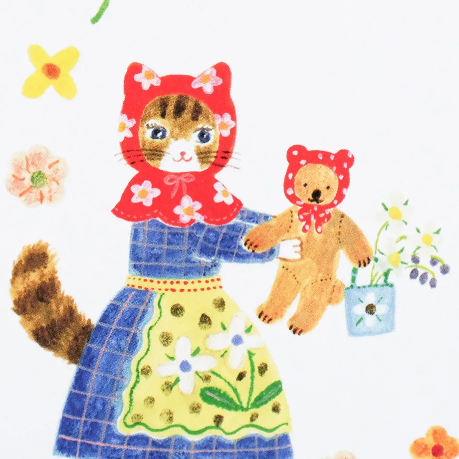 Aiko Fukawa / Square Memo Pad - Little Fluffy Friends