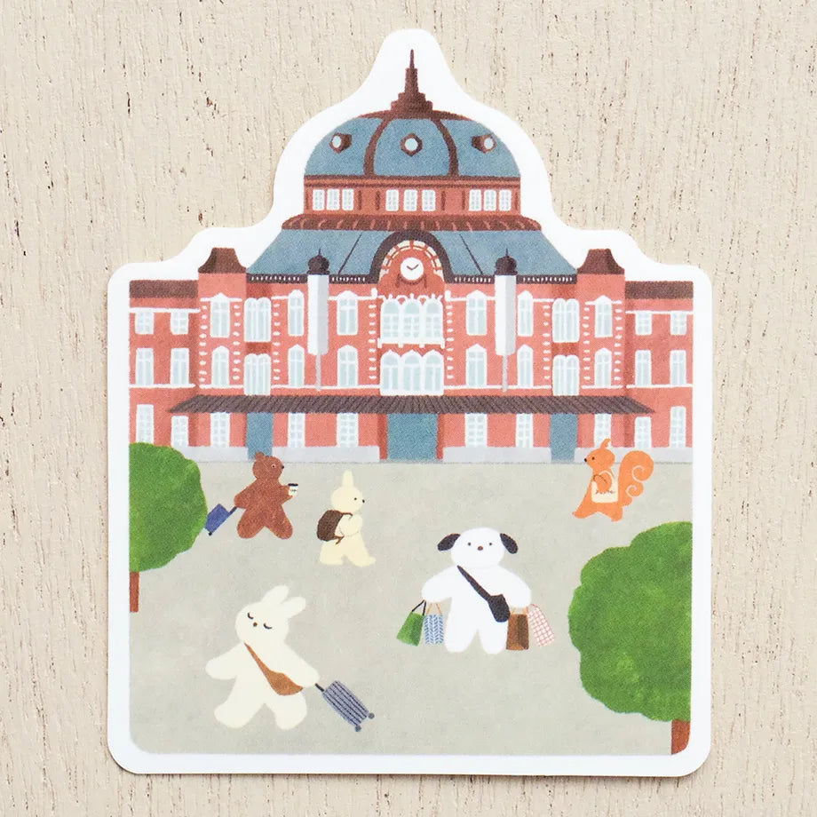 Mariko Fukuoka / Vinyl Sticker - Tokyo Station