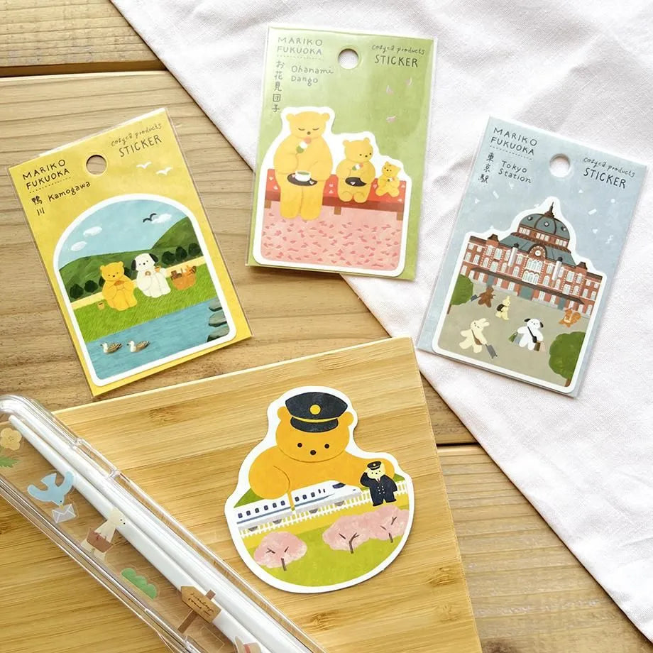 Mariko Fukuoka / Vinyl Sticker - Tokyo Station