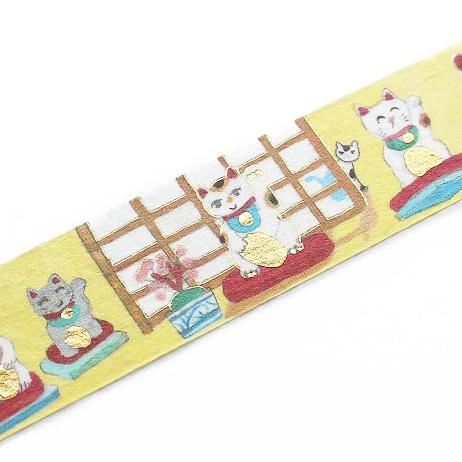 Ai Okino/ Washi Tape - Beckoning Cat