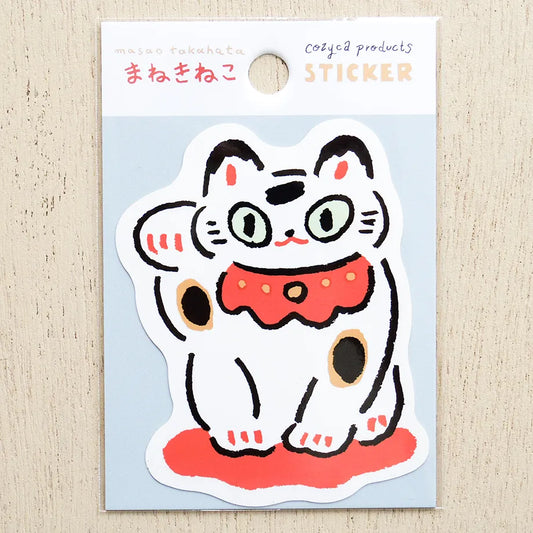 Masao Takahata / Vinyl Sticker - Beckoning Cat