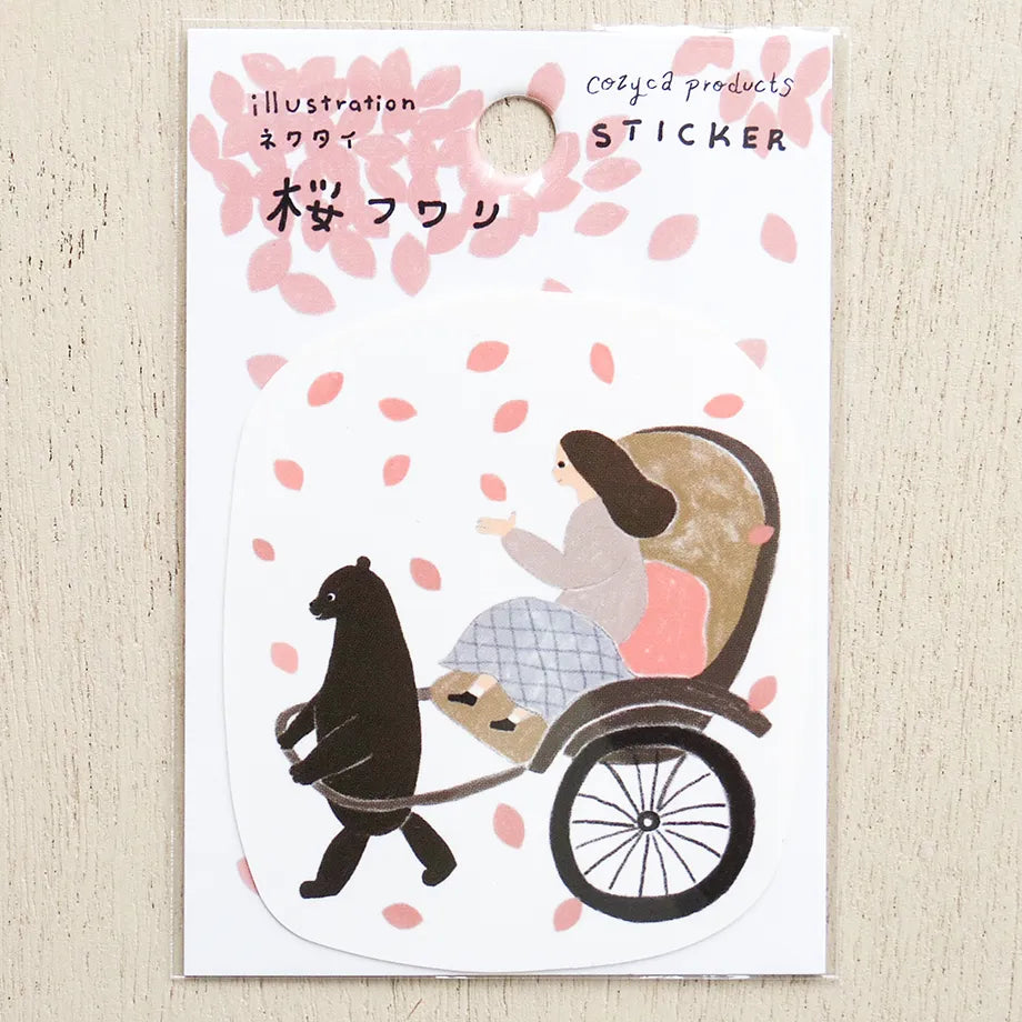 Necktie / Vinyl Sticker - Cherry Blossoms