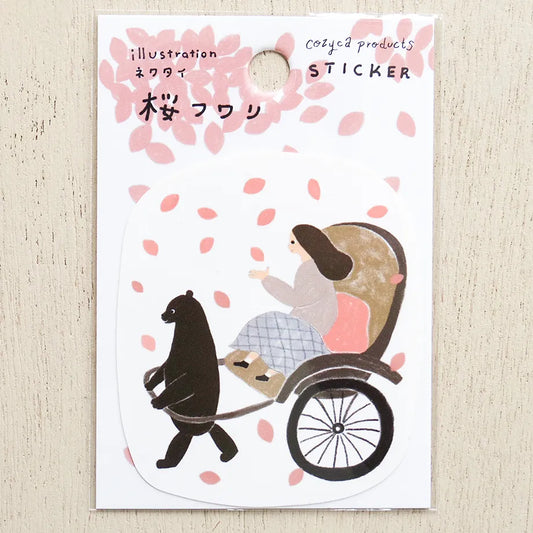 Necktie / Vinyl Sticker - Cherry Blossoms