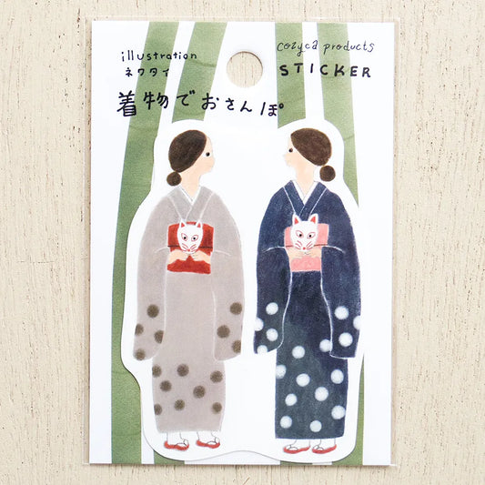 Necktie / Vinyl Sticker - Kimono