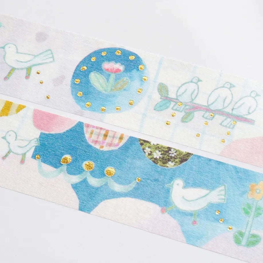 CHIHIRO SONODA / Shiny Washi Tape - Traces of a Bird