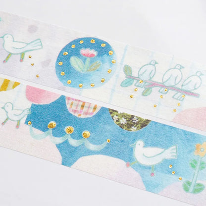 CHIHIRO SONODA / Shiny Washi Tape - Traces of a Bird