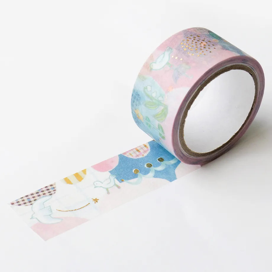 CHIHIRO SONODA / Shiny Washi Tape - Traces of a Bird