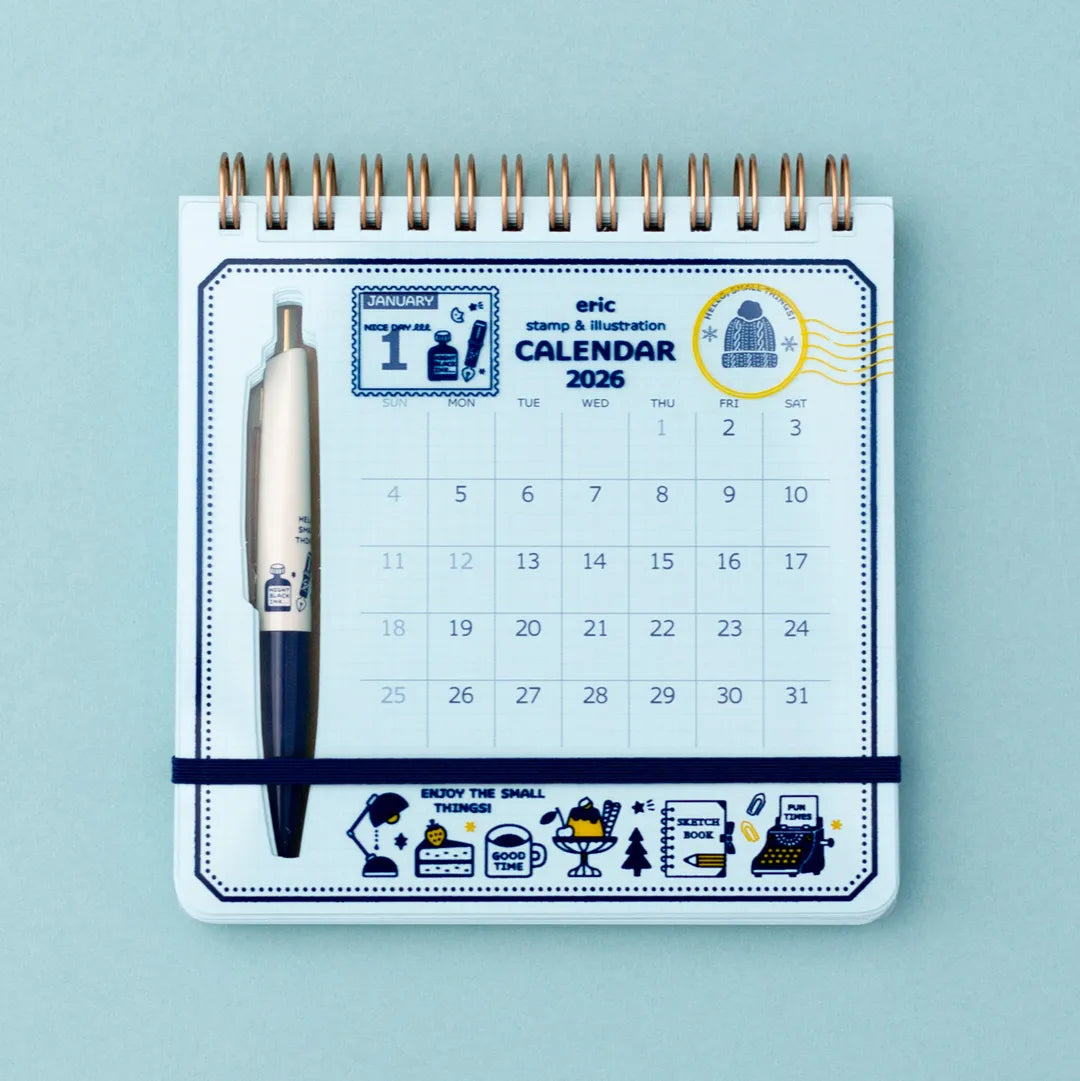 [SALE] eric / 2026 Scribble Calendar – Desk Edition (with pen)
