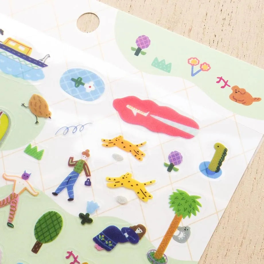 Narumi Suzuki / Stickers - In Town (A5 size)