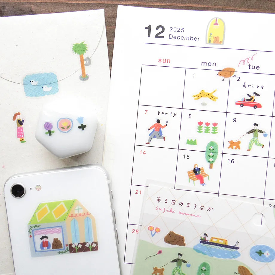Narumi Suzuki / Stickers - In Town (A5 size)