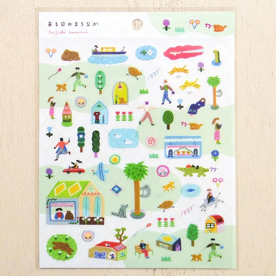 Narumi Suzuki / Stickers - In Town (A5 size)