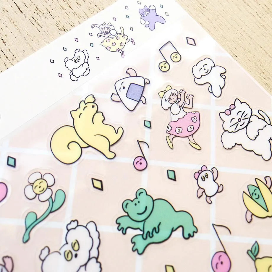 Heisuke Kitazawa / Stickers - Dance Dance Dance (A5 size)
