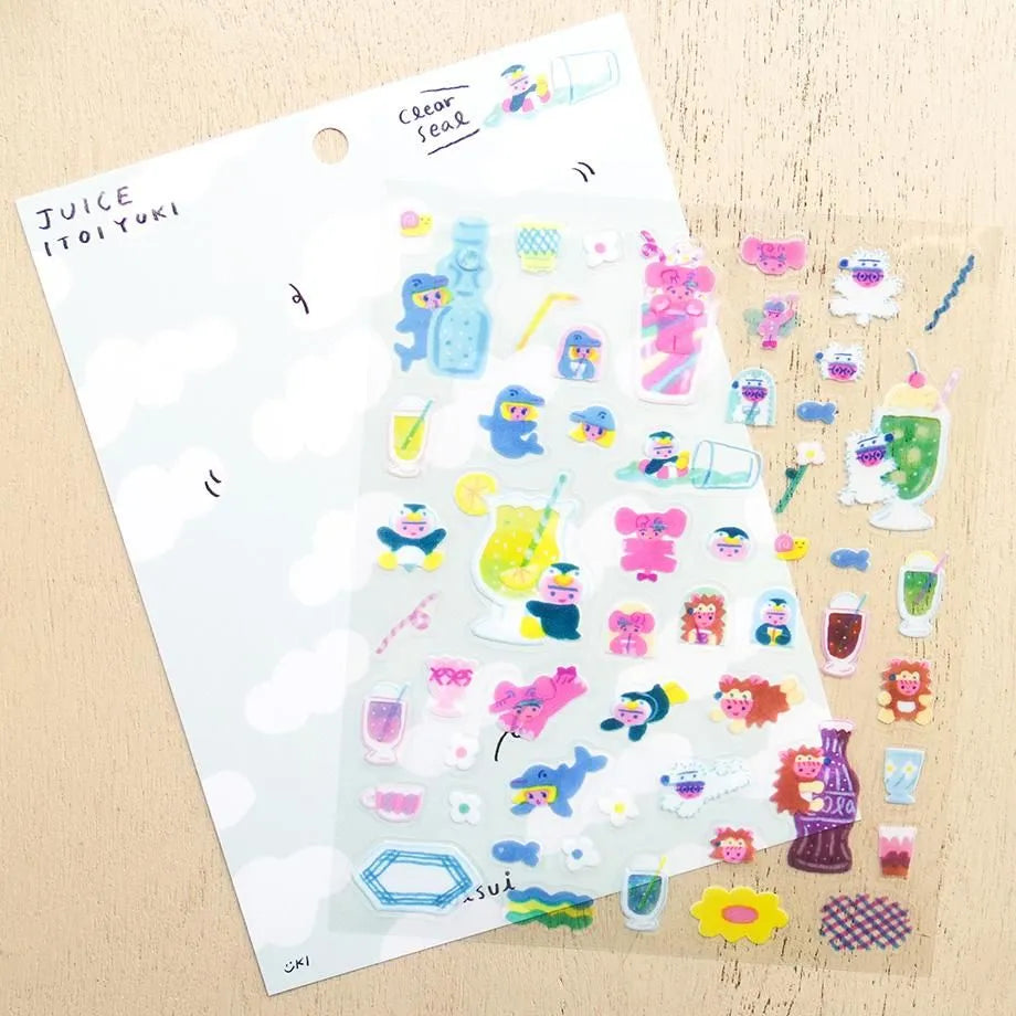 Yuki Itoi / Stickers - Juice (A5 size)