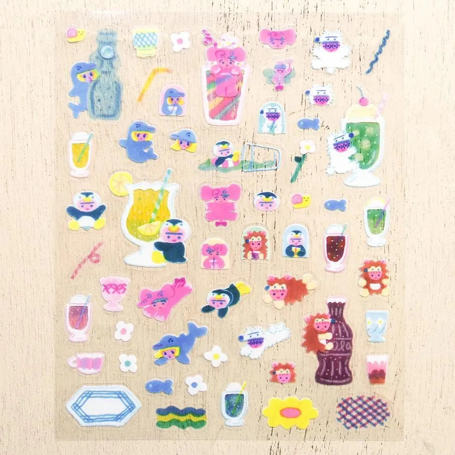 Yuki Itoi / Stickers - Juice (A5 size)