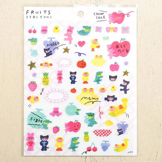 Yuki Itoi / Stickers - Fruits (A5 size)