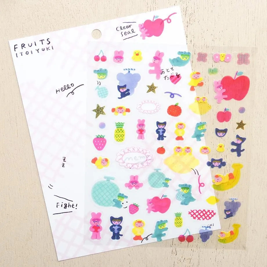 Yuki Itoi / Stickers - Fruits (A5 size)