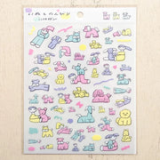 Tadashi Nishiwaki / Stickers - Happy Dog Friends (A5 size)