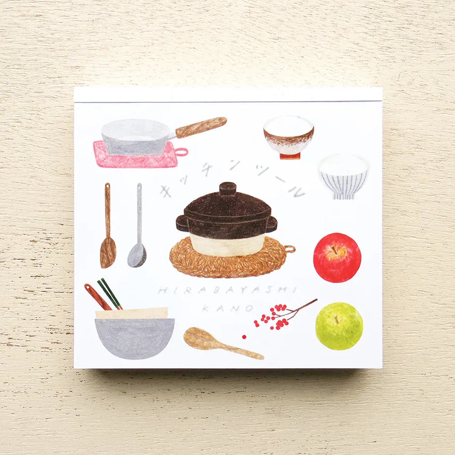 Kano Hirabayashi / Square Memo Pad - Kitchen Tool