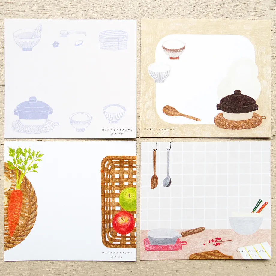 Kano Hirabayashi / Square Memo Pad - Kitchen Tool