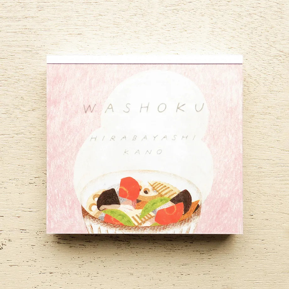 Kano Hirabayashi / Square Memo Pad - Japanese Food