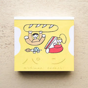 Tadashi Nishiwaki / Square Memo Pad - Bread
