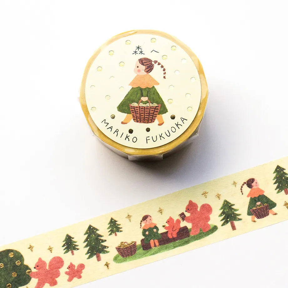 Mariko Fukuoka / Foil-Stamped Washi Tape - To the Forest