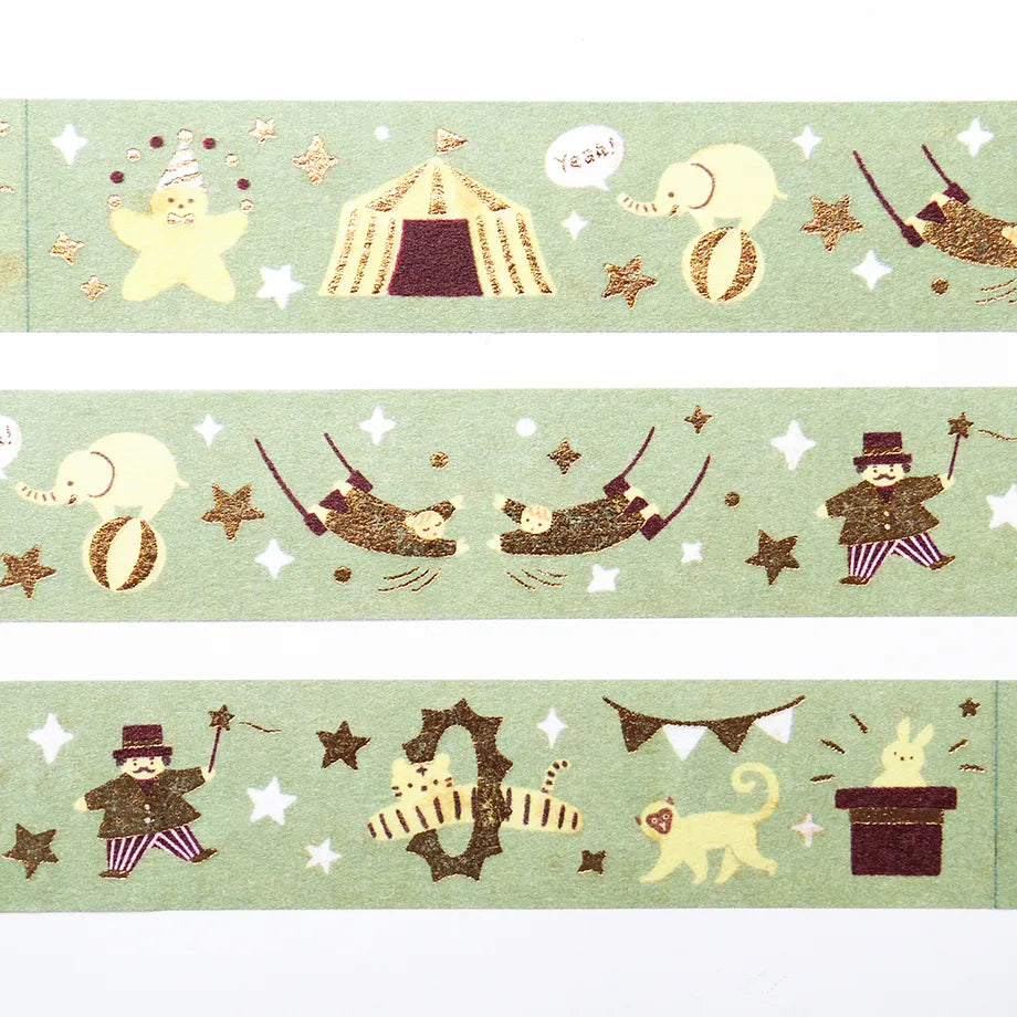 Mariko Fukuoka / Foil-Stamped Washi Tape - Circus