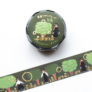 Necktie / Foil-Stamped Washi Tape - Green