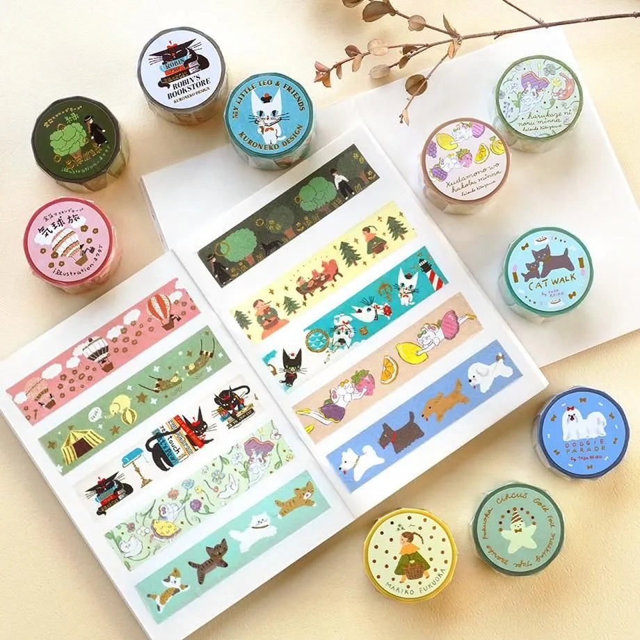 Mariko Fukuoka / Foil-Stamped Washi Tape - To the Forest