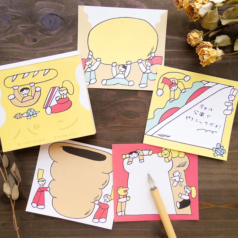 Tadashi Nishiwaki / Square Memo Pad - Bread