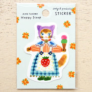 Aiko Fukawa / Vinyl Sticker - Happy Scoop