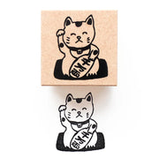 Ai Okino / Rubber Stamp - Beckoning Cat