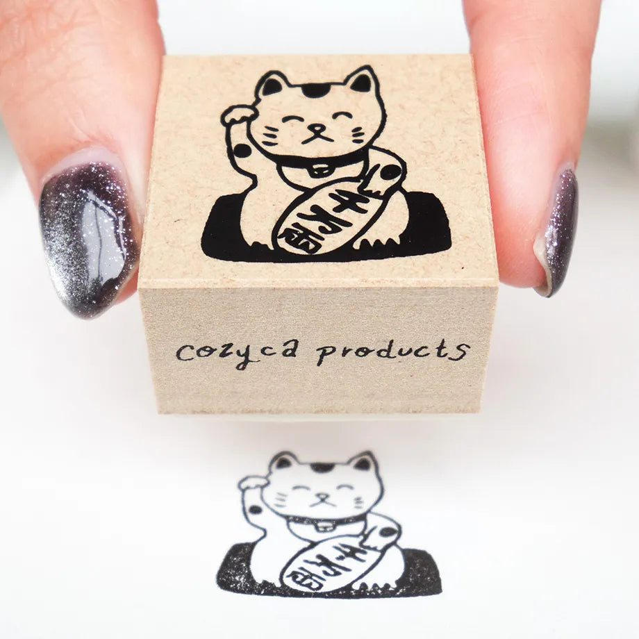 Ai Okino / Rubber Stamp - Beckoning Cat