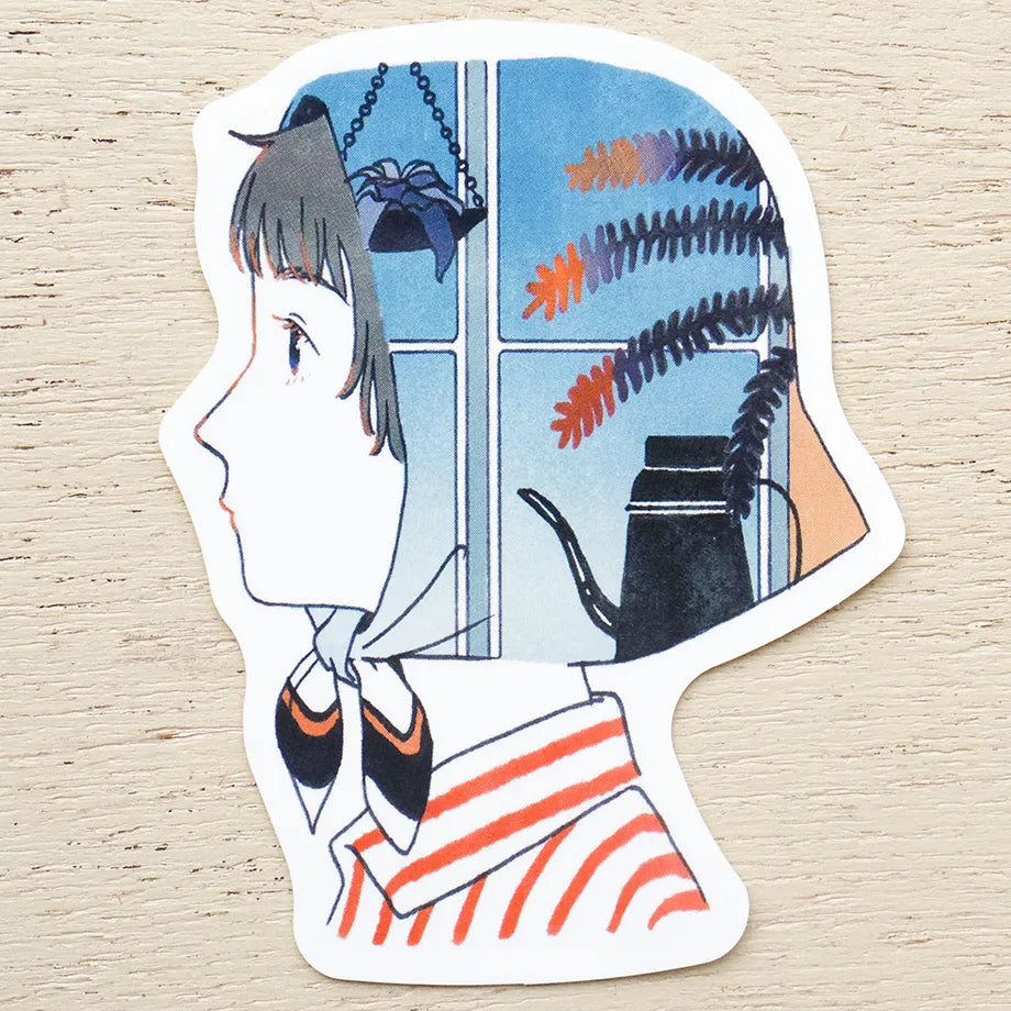 Sayuri Fujimaki / Vinyl Sticker - By the Window