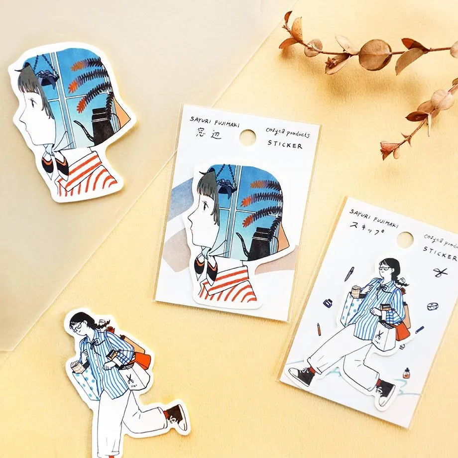 Sayuri Fujimaki / Vinyl Sticker - Skip