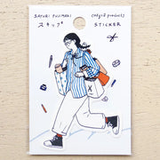 Sayuri Fujimaki / Vinyl Sticker - Skip