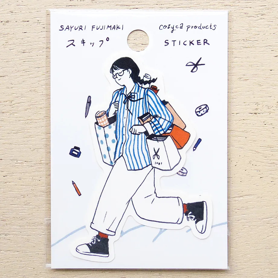 Sayuri Fujimaki / Vinyl Sticker - Skip