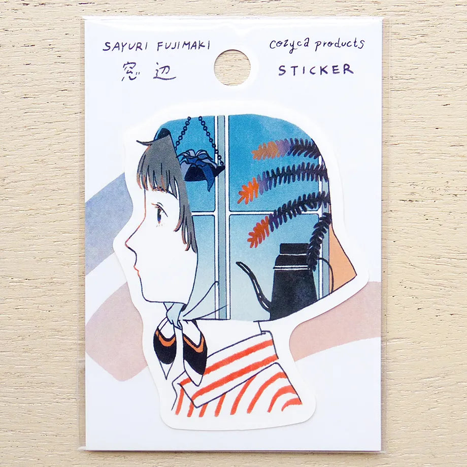 Sayuri Fujimaki / Vinyl Sticker - By the Window