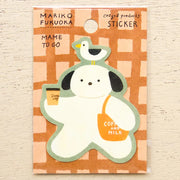 Mariko Fukuoka / Vinyl Sticker - With Mame