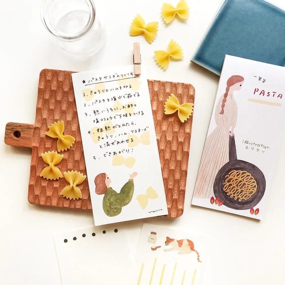 Necktie / Memo Pad - Pasta