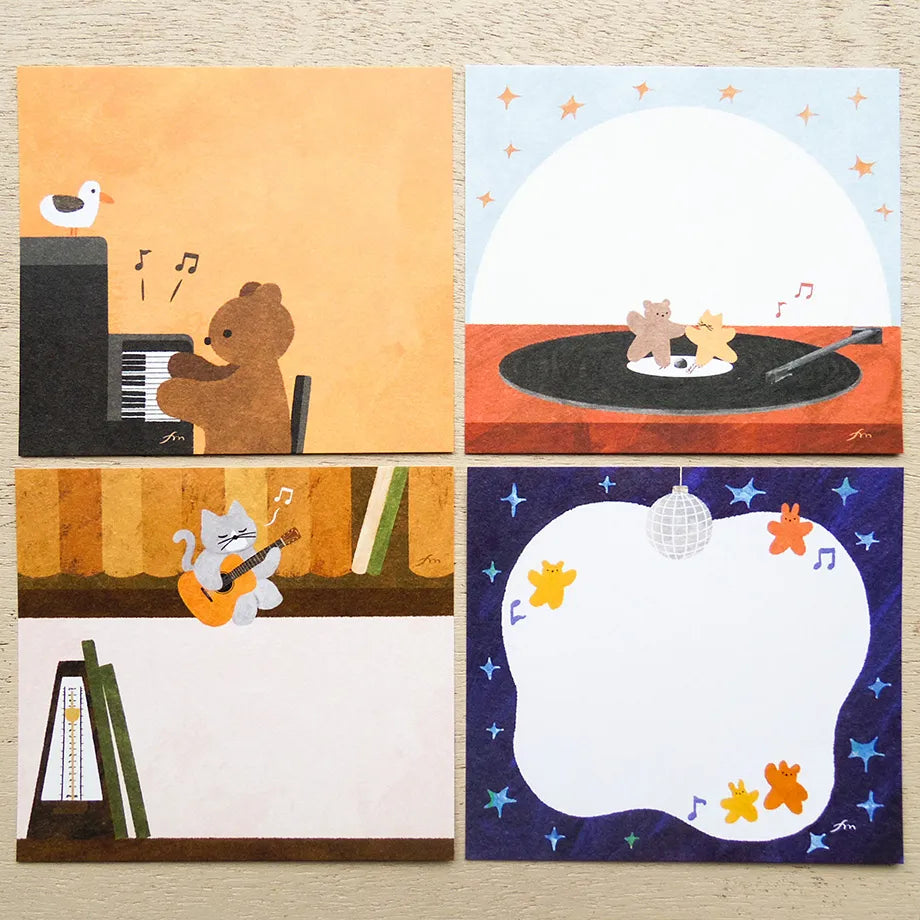 Mariko Fukuoka / Square Memo Pad - Let it flow