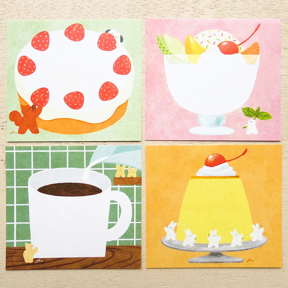 Mariko Fukuoka / Square Memo Pad - Sweet Life